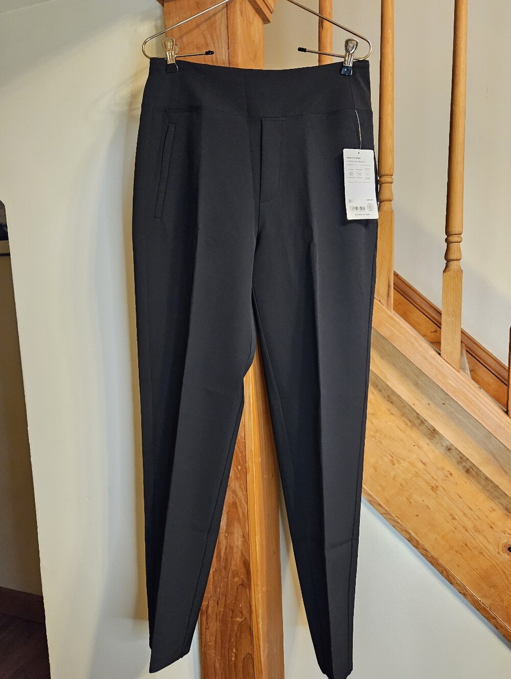 NWT Athleta Endless Pants Black Structured Pants Size 6 Tall
